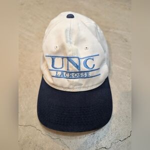 VTG 90s UNC Lacrosse The Game Hat Snap Back Flaws North Carolina Tar Heels